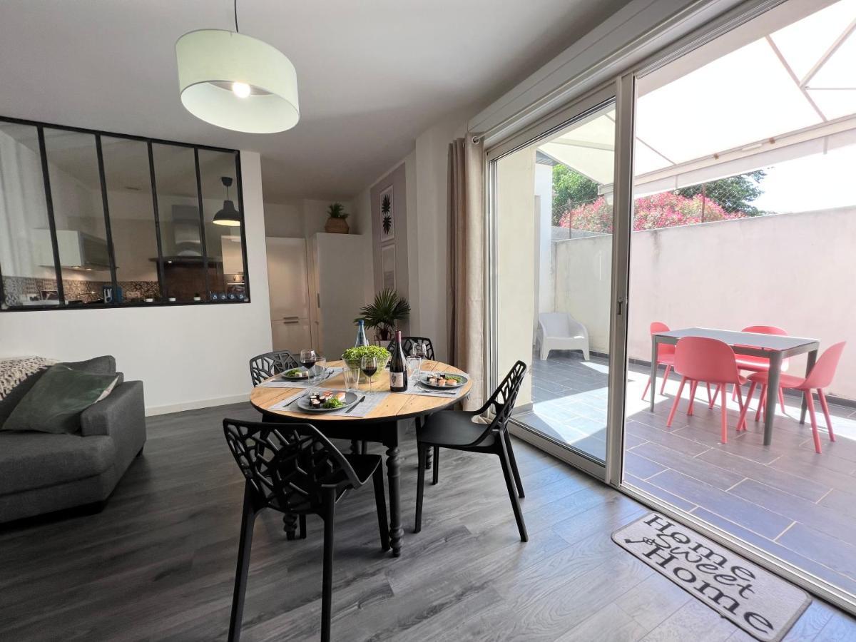 Appart T3 Le Patio - Avec Terrasse Boujan-sur-Libron Exterior foto